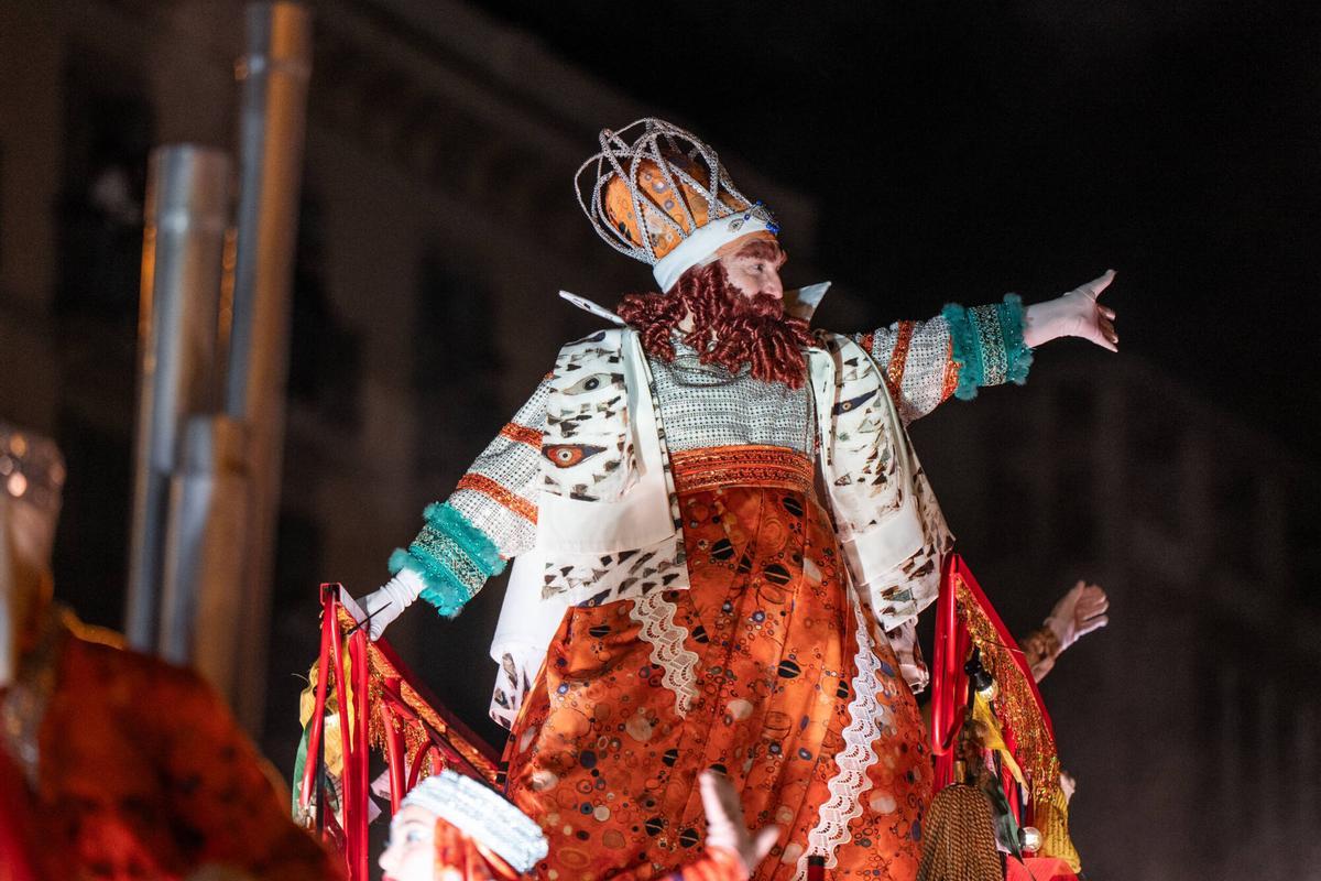 La cabalgata de reyes magos en Barcelona