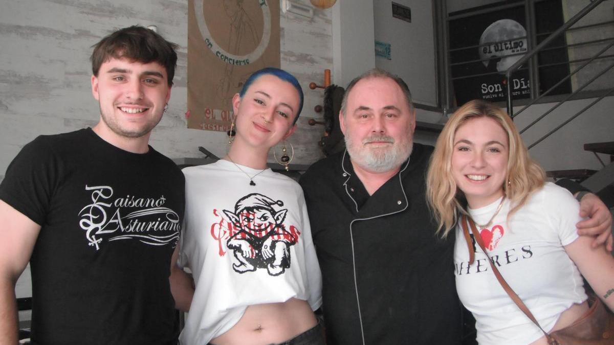 Noé García, Estela Mier, Jose Manuel “Faedo” y Candela Giz.