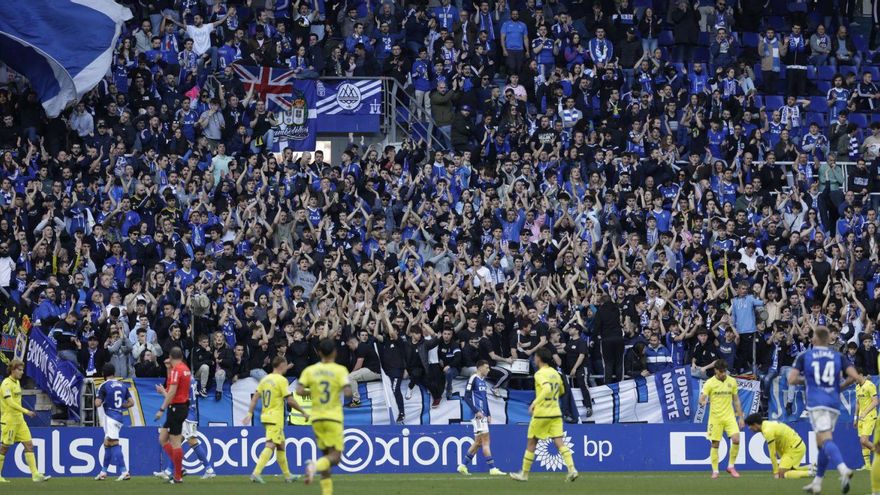 El Carlos Tartiere, en el partido ante el Villarreal B. | Miki López