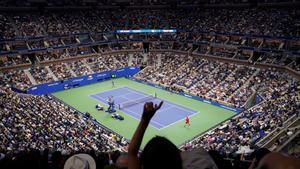 El público del US Open, en un partido de Novak Djokovic