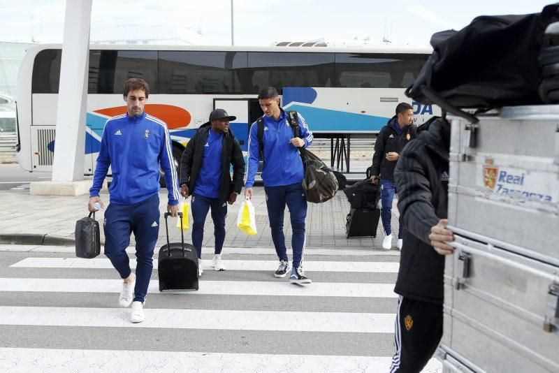 Salida del Real Zaragoza a Almería