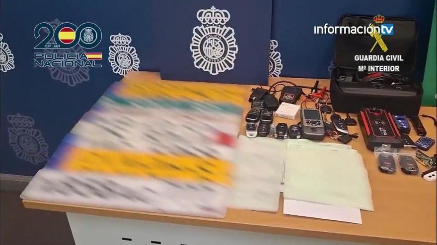 Desarticulada una red internacional de robo de vehículos que actuaba en la Marina Baixa