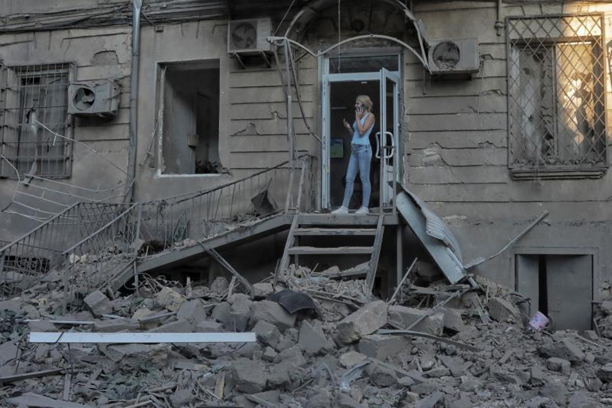 Imagenes de la destrucción histórica de Odesa, Ucrania tras el ataque ruso