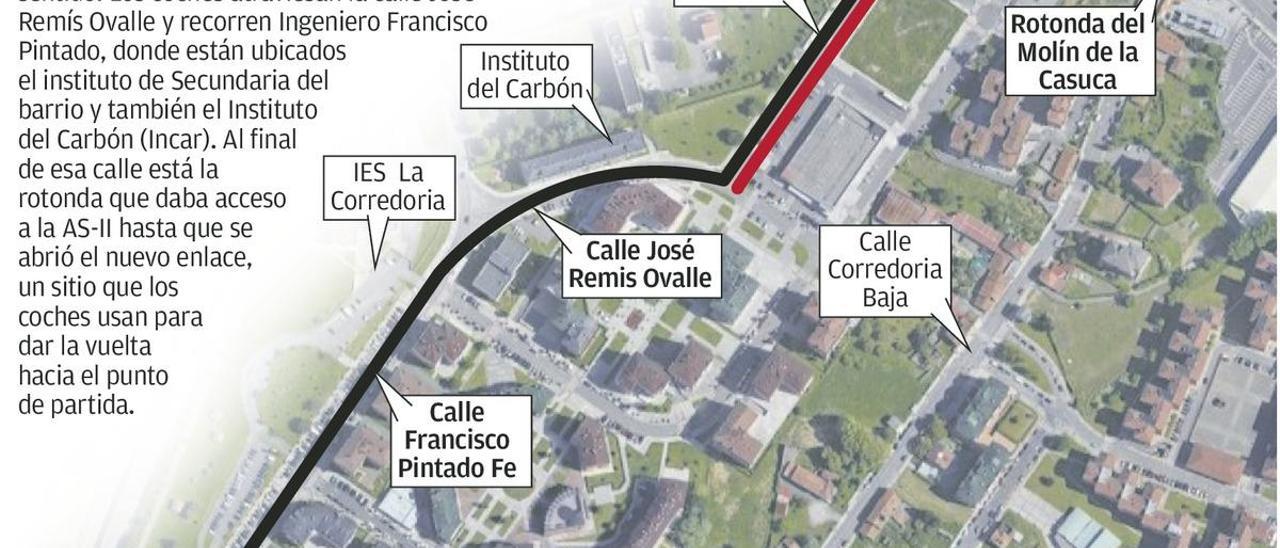 Denuncian carreras ilegales en La Corredoria y cerca del HUCA