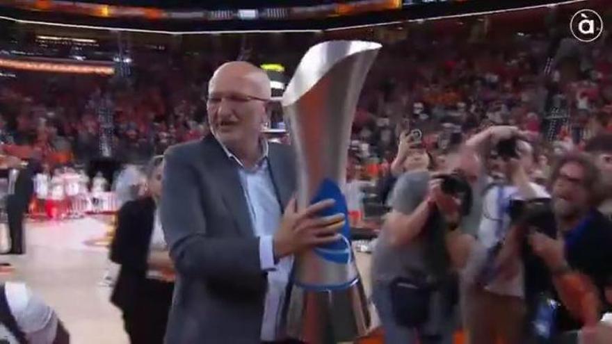 Primeras palabras de Juan Roig tras ganar el Valencia Basket la LF Endesa