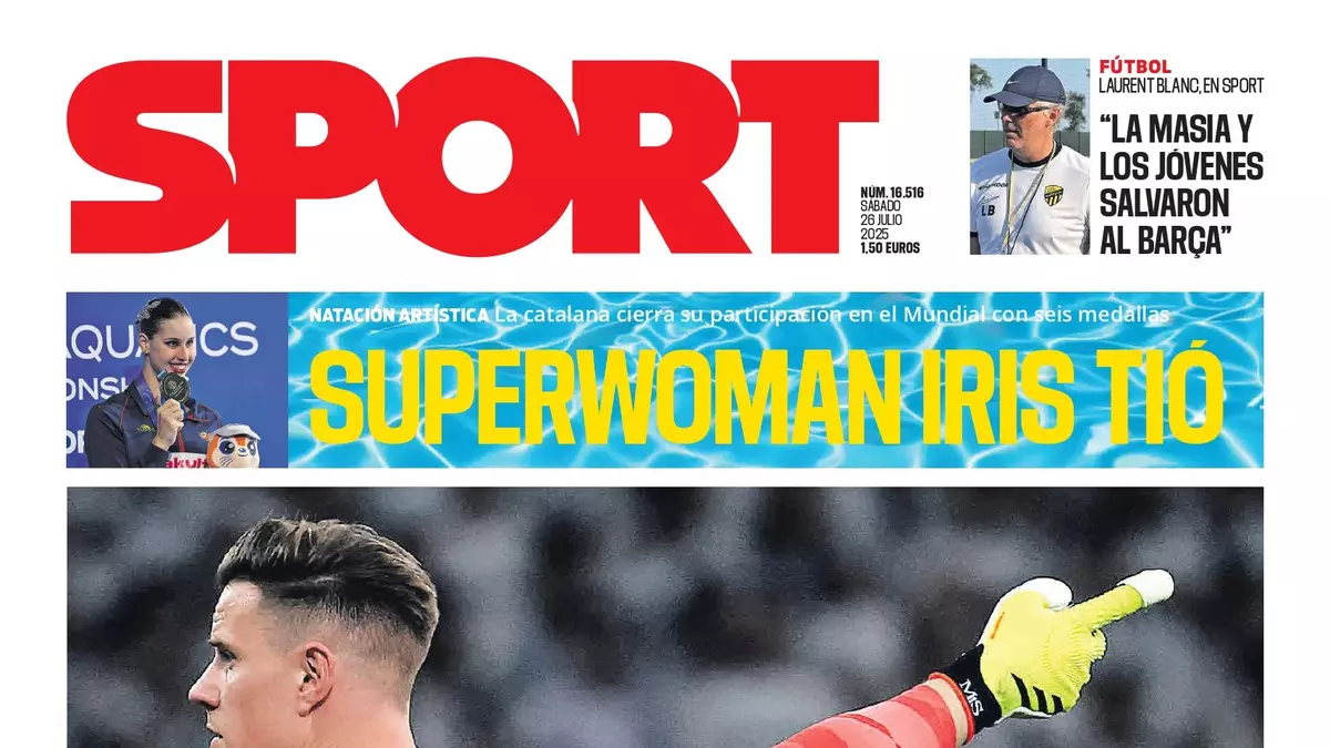 La portada de SPORT de hoy sábado, 26 de julio de 2025