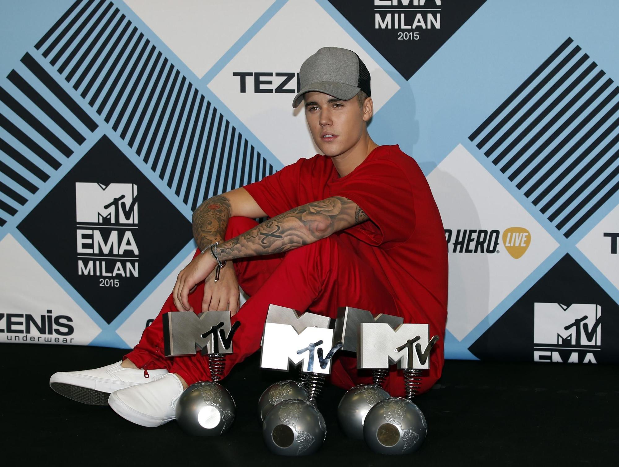 MTV EMA 2015, Justin Bieber, el máximo ganador