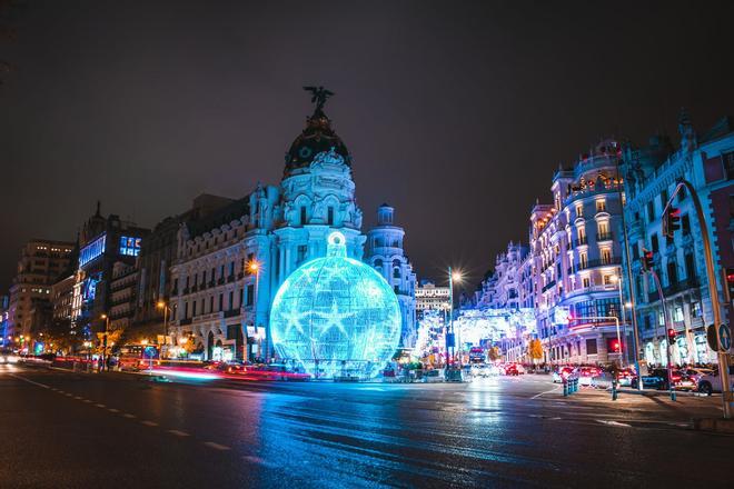 Gran Via, Madrid, navidad de instagram
