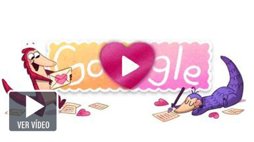 Unos pangolines enamorados protagonizan el &#039;doodle&#039; de Google.