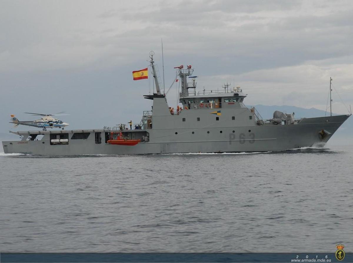La patrullera «Arnomendi» fue construida por el astillero Freire