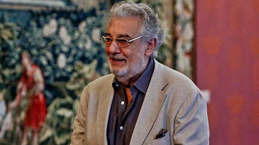 El tenor Plácido Domingo.