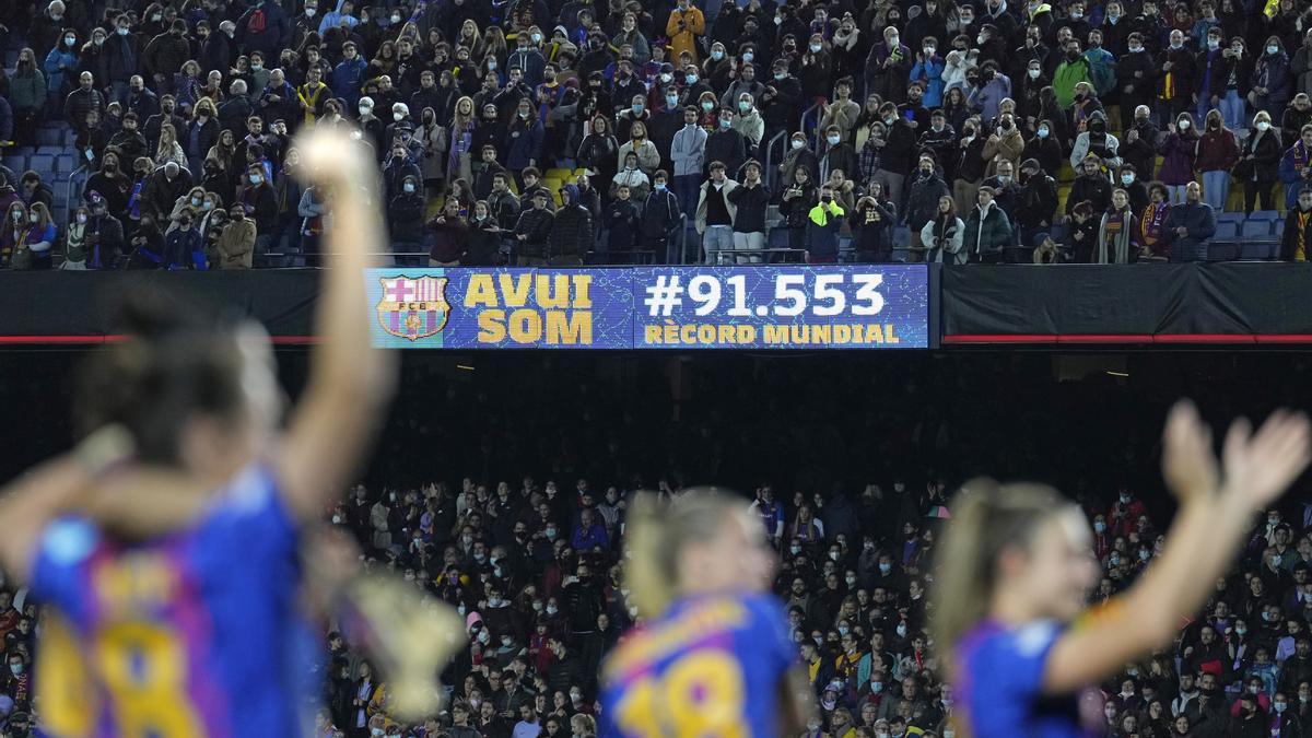 La cifra de asistencia récord que registró el Camp Nou en el 'Clásico' de Champions.