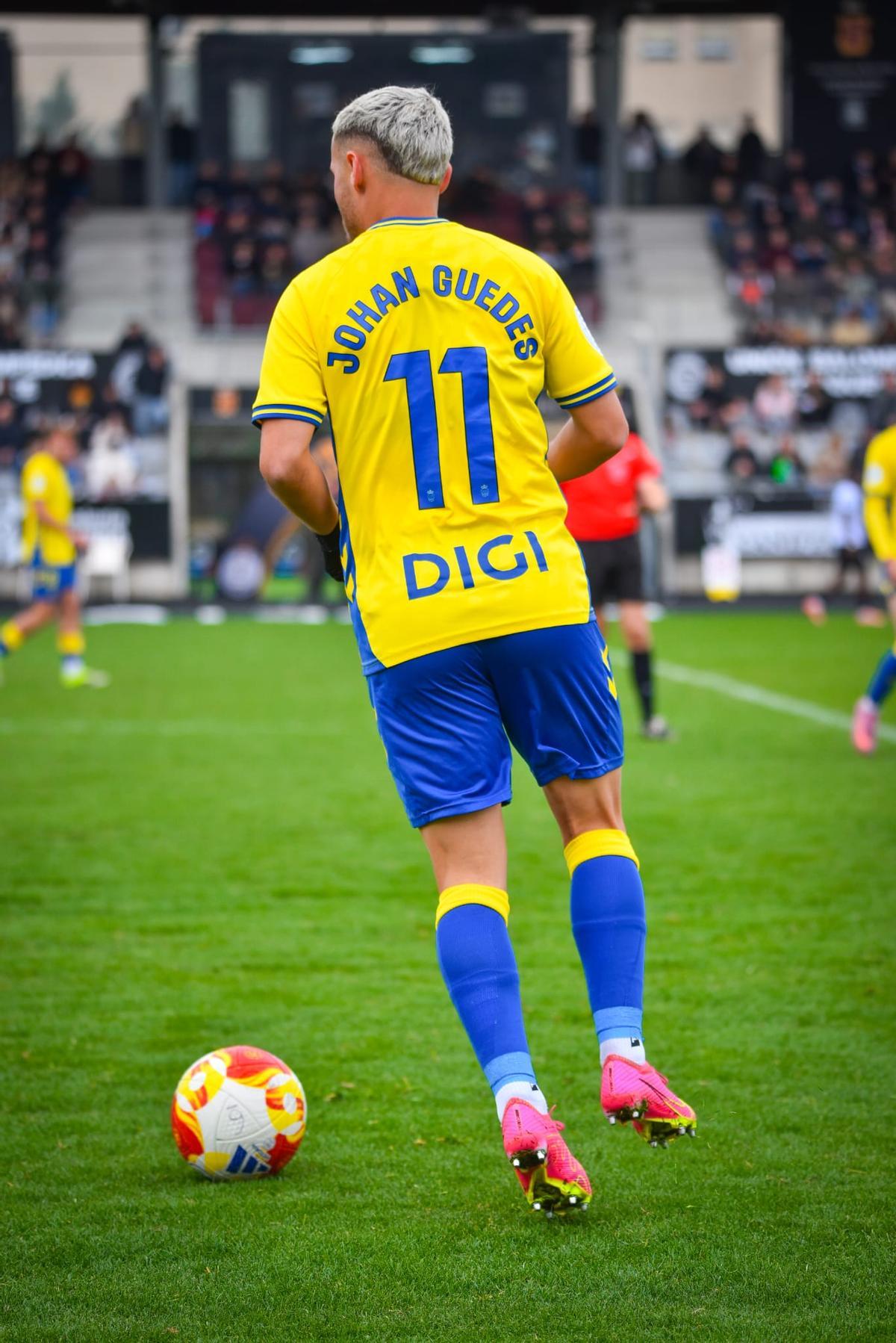Johan Guedes, futbolista del filial de Las Palmas.