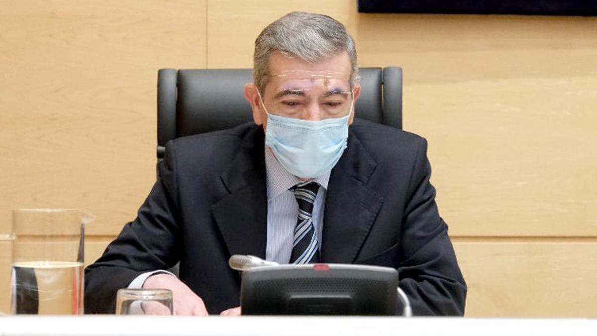 El abogado Jesús Rodríguez Recio comparece en la Comisión de investigación de las Cortes en 2021.