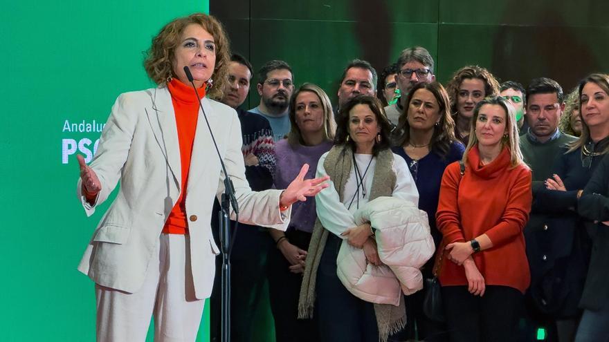 Montero desafía al PP en su primer acto como líder del PSOE andaluz: &quot;Vengo a ganar&quot;