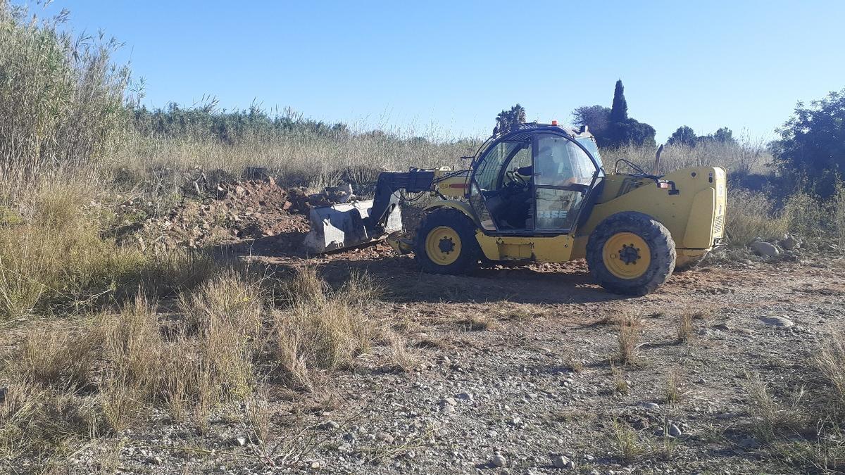 Para los trabajos se ha tenido que utilizar maquinaria pesada.