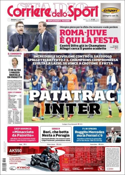 Las portadas de la prensa deportiva