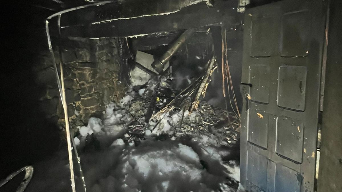 La casa en la que vivía de alquiler la familia de migrantes ha quedado destrozada.