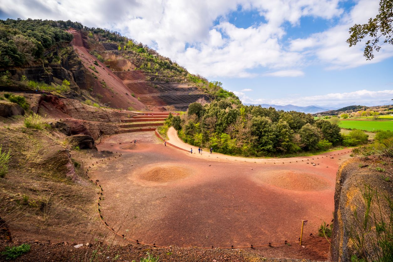 Volcán Croscat en la región de La Garrotxa