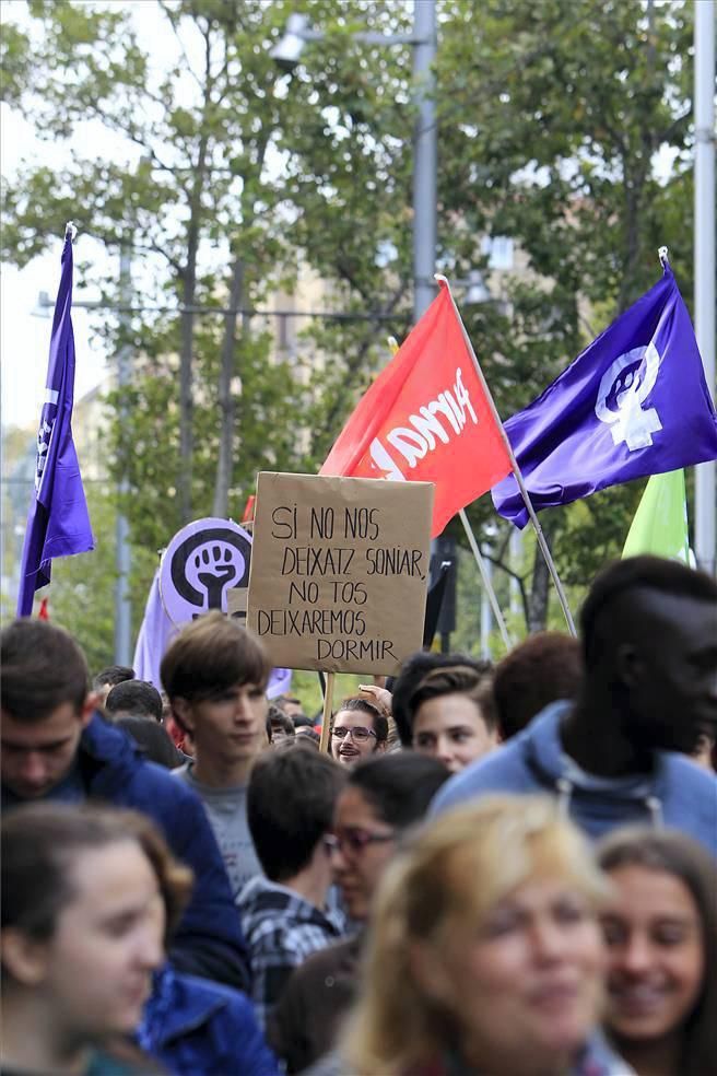 Manifestación contra la Lomce en Zaragoza