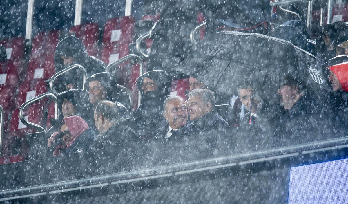 El palco presidencial del Camp Nou durante el FC Barcelona-Real Oviedo