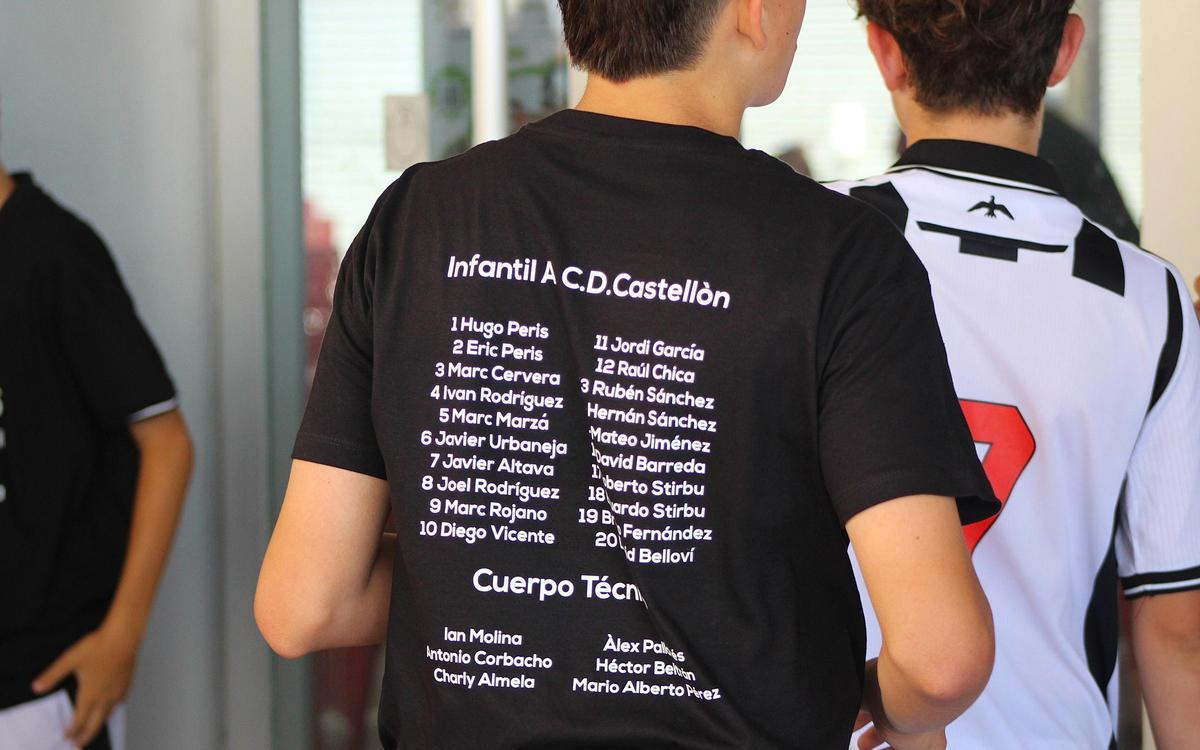 Camiseta conmemorativa del ascenso del infantil A a Liga Autonómica.