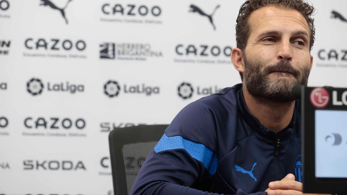 Rubén Baraja en la rueda de prensa previa al partido contra el Celta