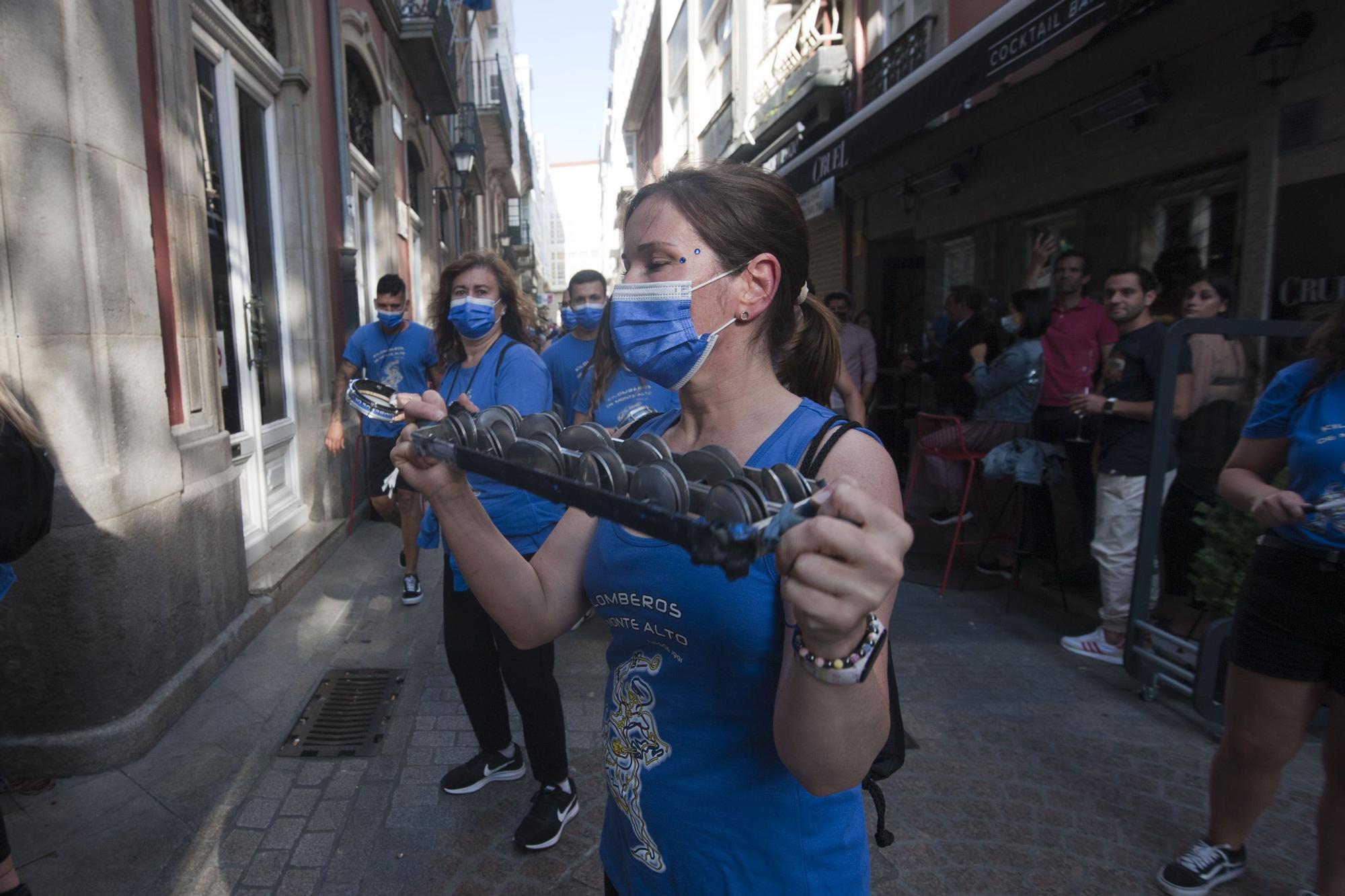 Así vive A Coruña el segundo San Juan en pandemia