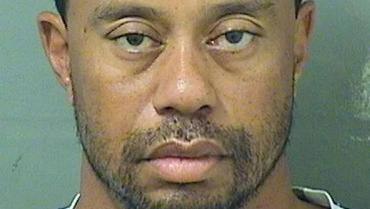 La ficha policial de Tiger Woods tras su accidente en 2017ñ.