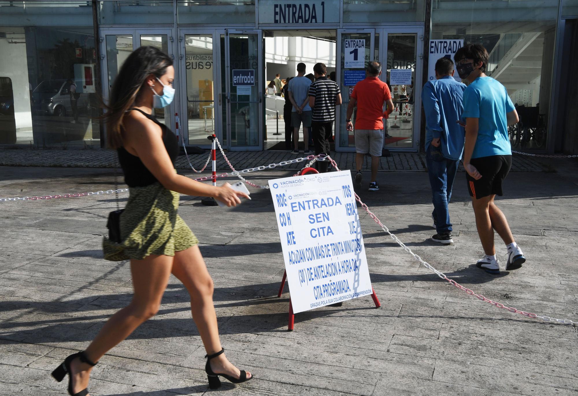 Vacunación sin cita en Expocoruña