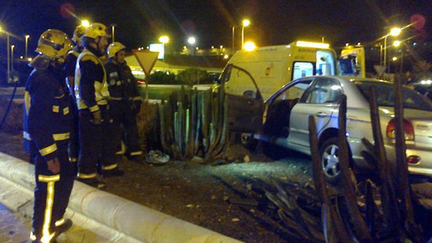 Liberada del coche en Telde