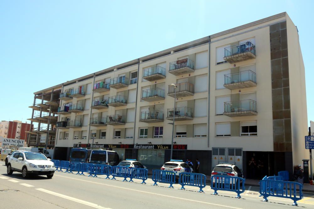 Desallotjament d'un edifici ocupat a Sant Antoni de Calonge