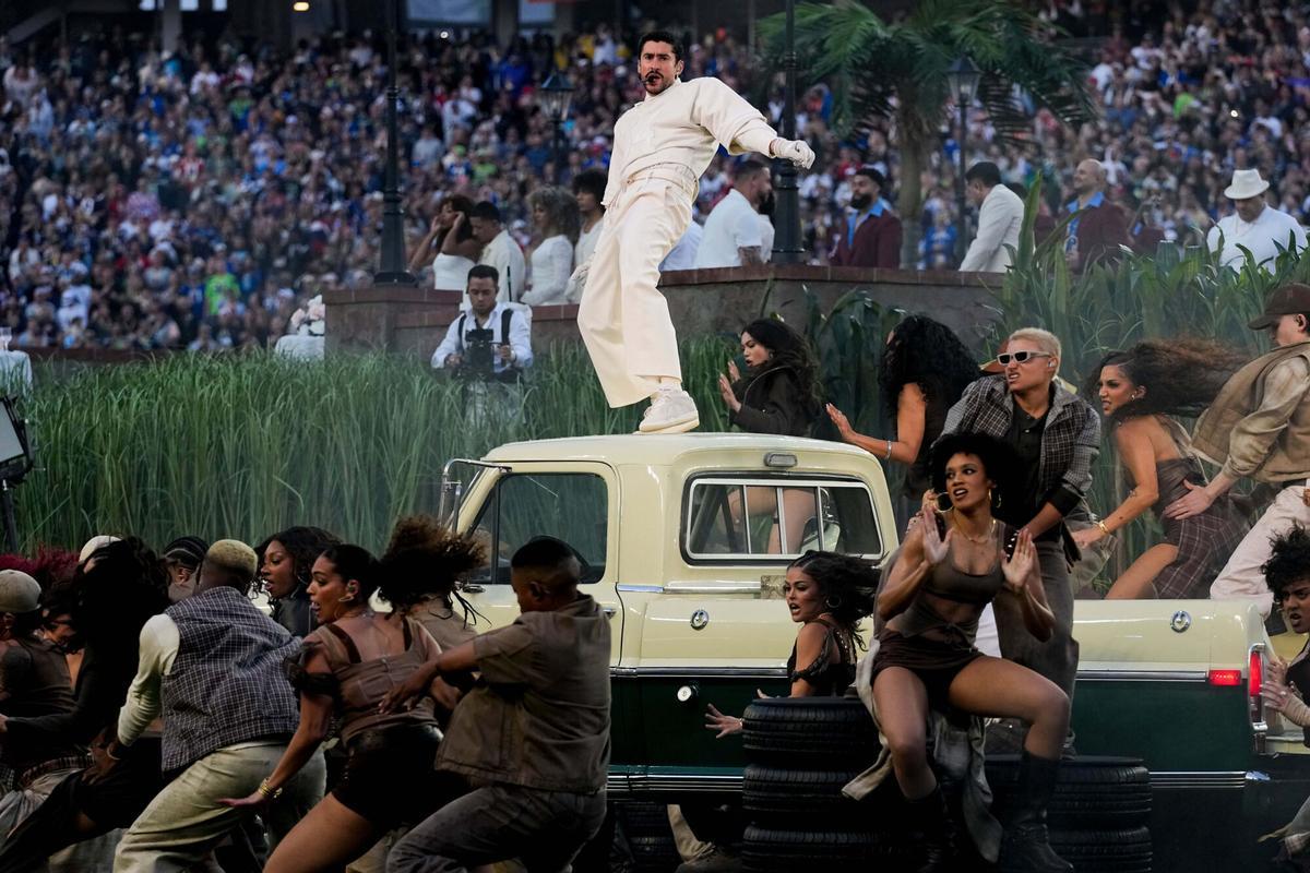El show del descanso de la Super Bowl LX, con Bad Bunny, en imágenes.