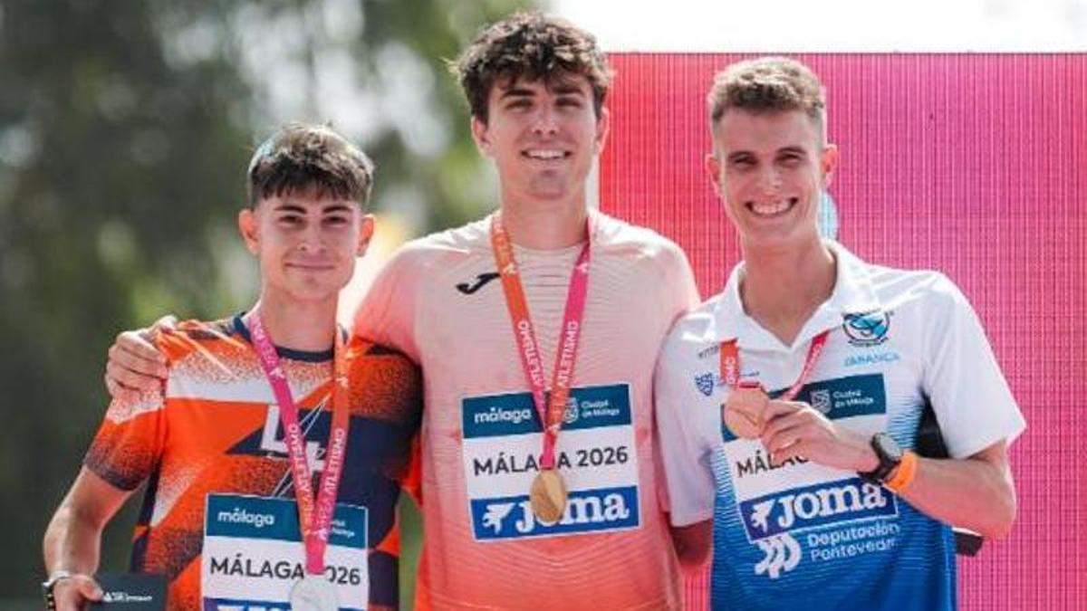 El bronce de Chamosa es la primera medalla pontevedresa en el Campeonato de España absoluto.