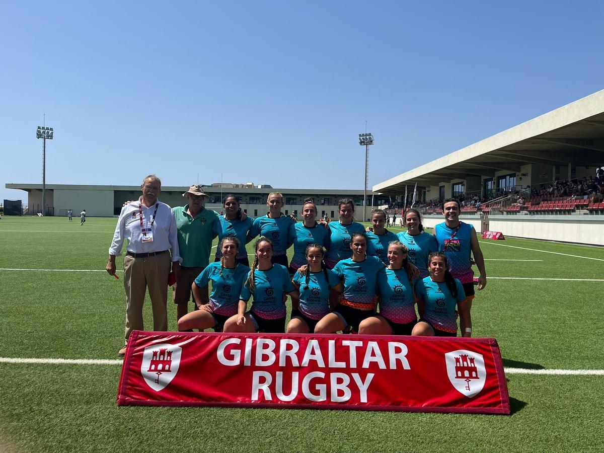 El Costa Blanca Rugby femenino dio la talla en el Gibraltar 7s.