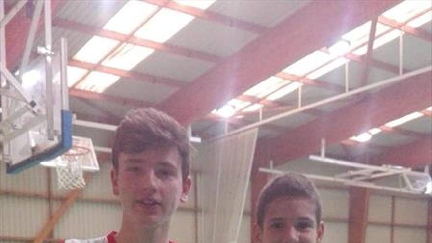 Dos promesas del baloncesto en el campeonato de Aragón