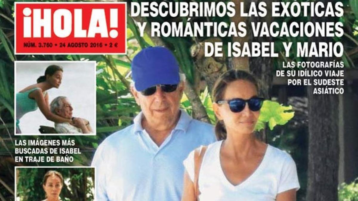 Mario Vargas Llosa e Isabel Presley, de vacacioens