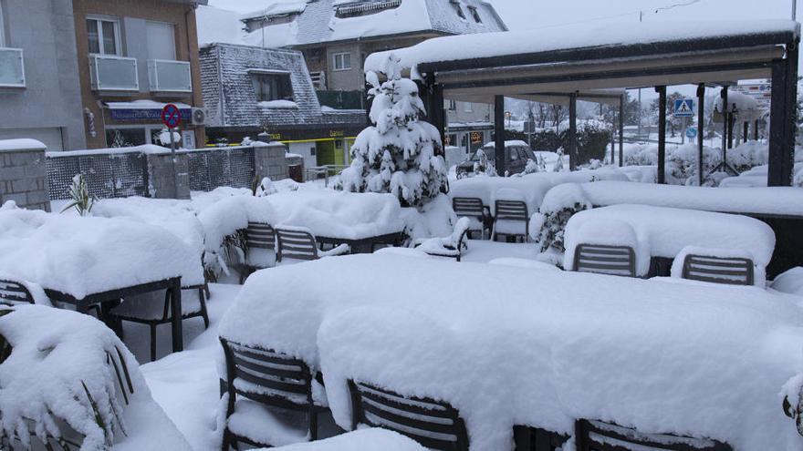 El municipio madrileño de Cerceda, tras la gran nevada fruto del temporal Filomena