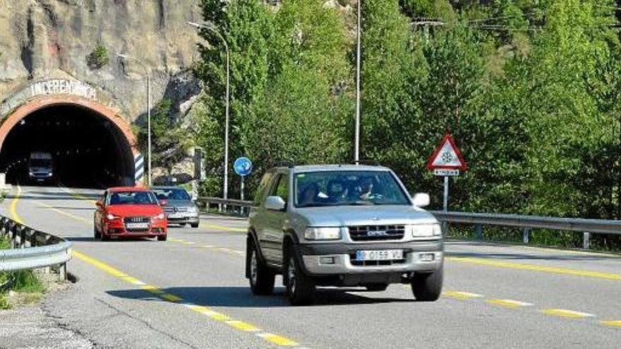 Tram de Cercs de l&#039;eix del Llobregat, on dos radars nous calcularan les velocitats mitjanes dels dos sentits