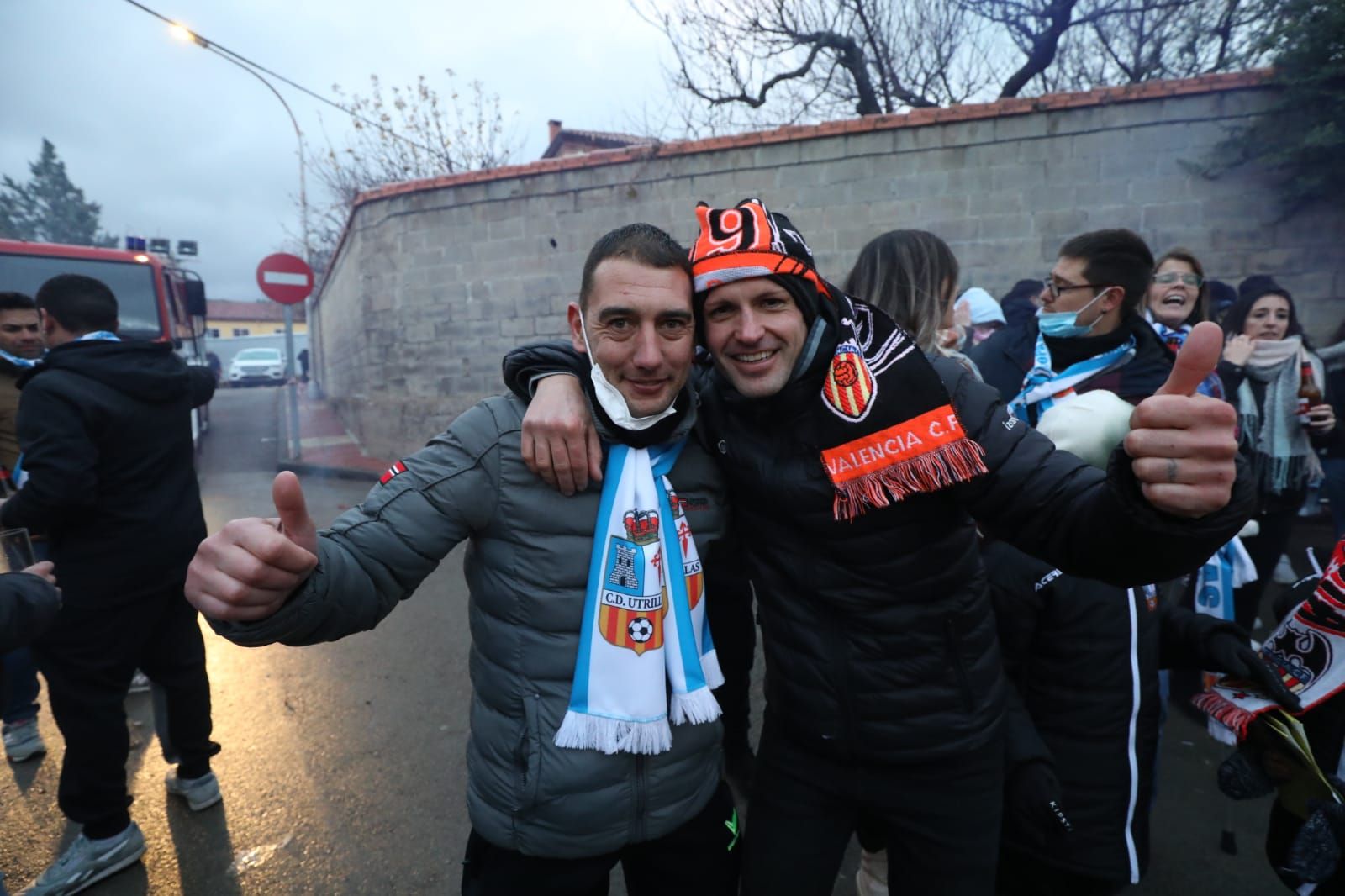 Así se ha vivido en Utrillas la previa del partido de Copa contra el Valencia