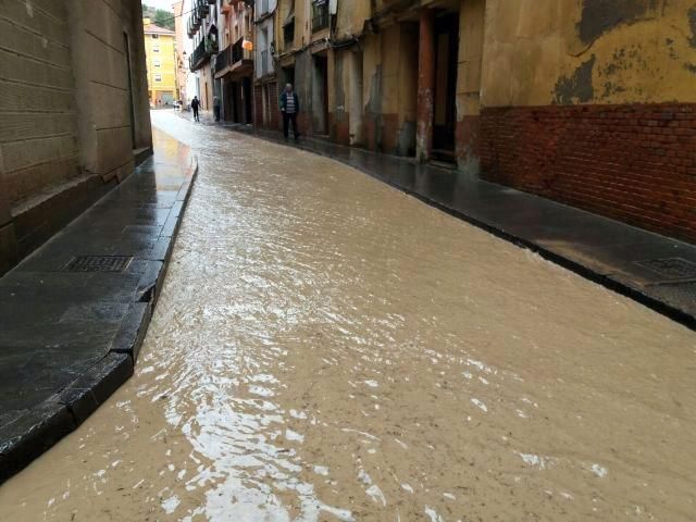 Fuerte tormenta en Calatayud