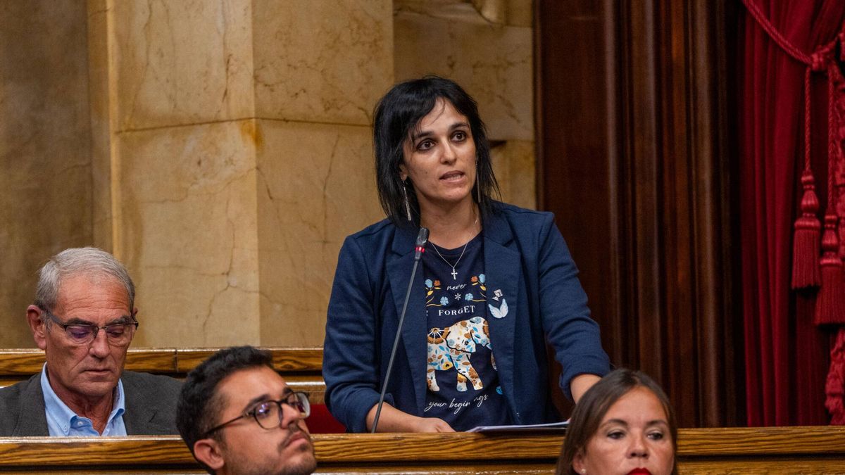 Silvia Orriols, en el Parlament. AUTOR: JORDI OTIX