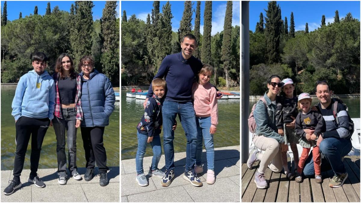 Familias de Sabadell durante el último día del servicio de barcas del Parc Catalunya