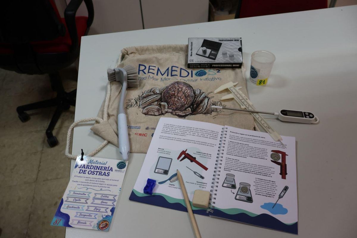 El kit necesario para realizar la actividad.