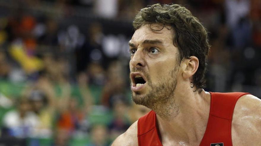 Pau Gasol en el Mundial de baloncesto.