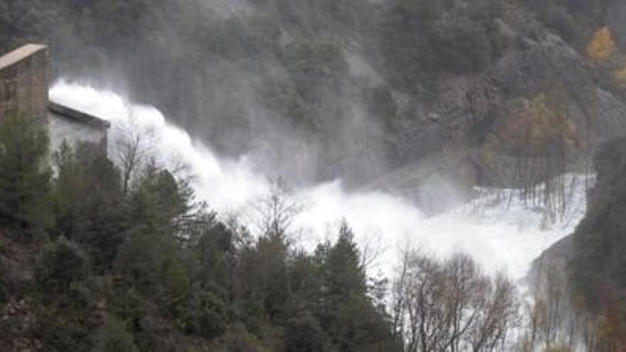 L&#039;aigua enmagatzemada  a la Baells creix més de 5 hectòmetres per les pluges