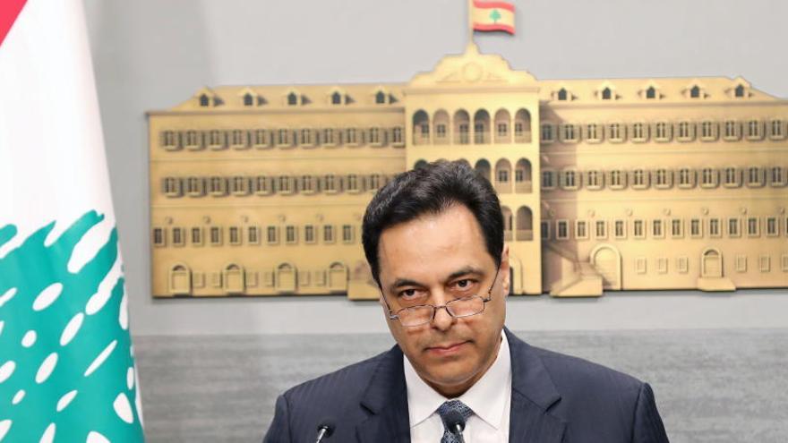 El primer ministro libanés, Hasan Diab.