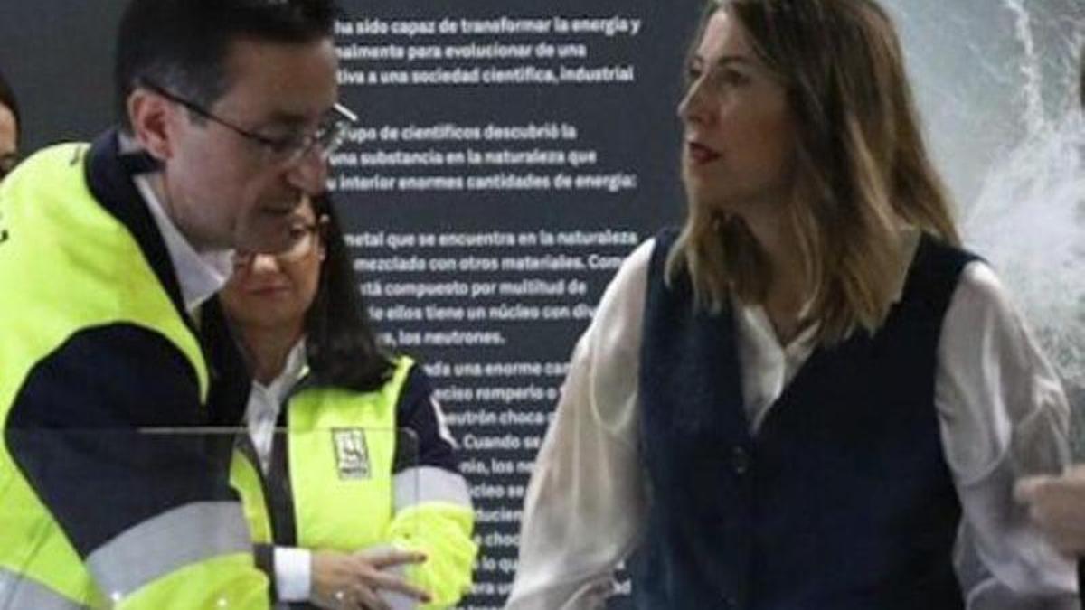 María Guardiola, a Almaraz. | EL PERIÓDICO