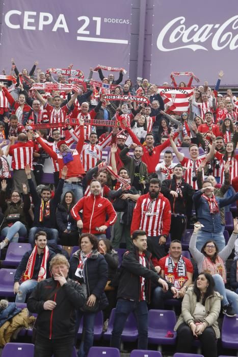 Así apoya La Mareona al Sporting en el José Zorrilla