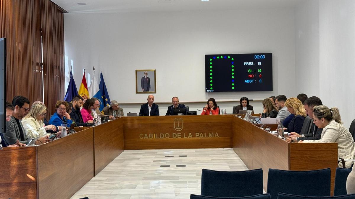 Reunión en el Cabildo de La Palma